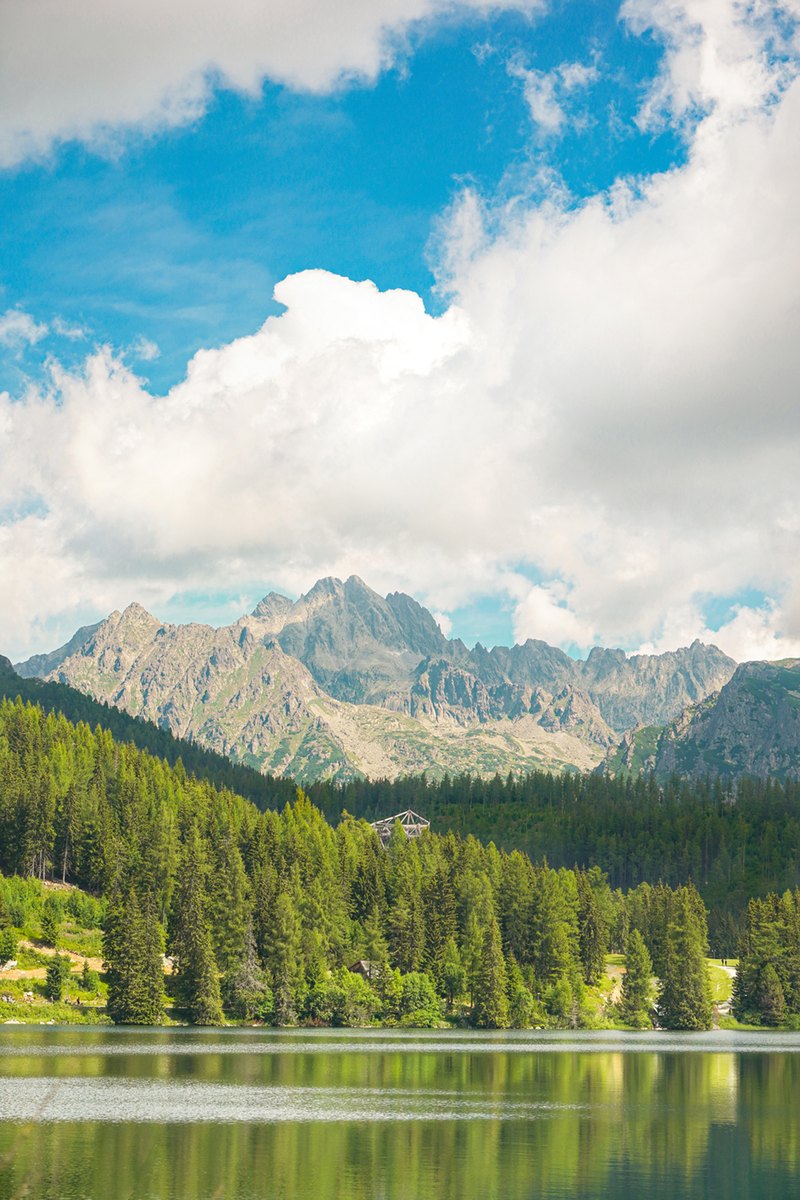 Vysoké Tatry nad plesom